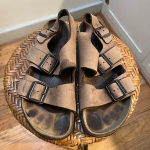 Birkenstock Leather Milano Sandals - RESOLED & RECORKED